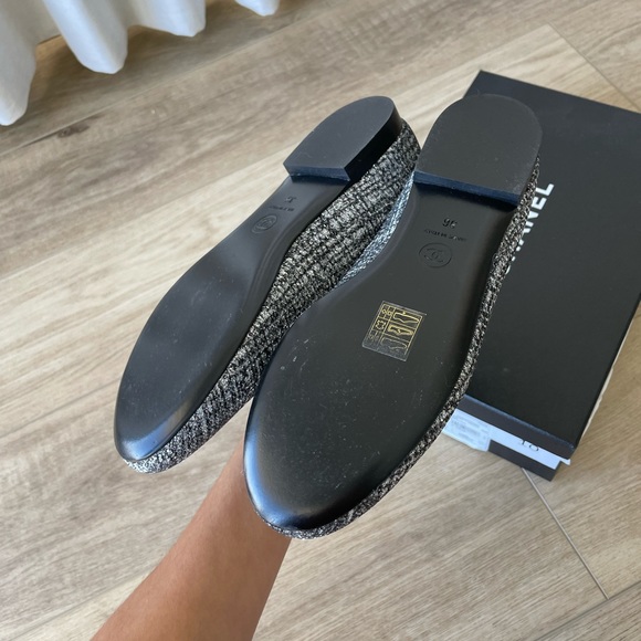 Chanel tweed mocassins loafers - Picture 4 of 6